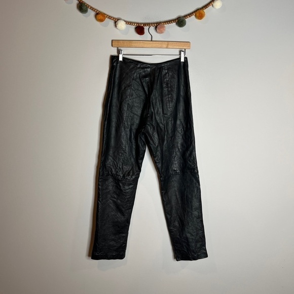 Vintage Black Leather pants - Picture 6 of 6